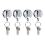 4 stücke Einziehbare Pull Stift Bleistift Halter mit Gürtel Clip Schlüssel Ring Universal Lanyard 1