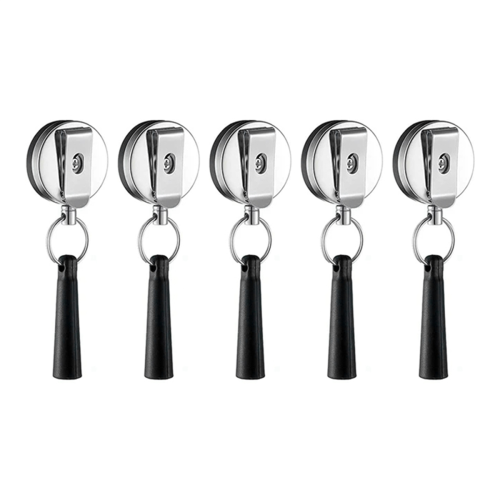 5 Packs Retractable Pen Holder Flexible Pull Portable Elastic Silicone Pencil Stretch 1