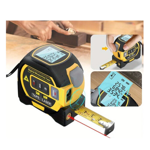 Digitale lasermeter 40m 131ft Autolock meetlint Boven LCD-scherm meet 2