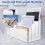 Desktop File Organizer, 4 Partition Desk Storage and Accessories Folder Sorter for Mail Stationery Electronics 4