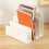 Desktop File Organizer, 4 Partition Desk Storage and Accessories Folder Sorter for Mail Stationery Electronics 9