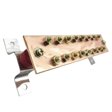 5x50x300mm Tinned Copper Grounding Busbar Equipotential Battery Link Bar Ground Bus
