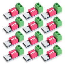 USB-C PD Trigger Board Module PD/QC Decoy Fast Charging USB Type-C to 12V High Speed Charger Power Output Boost 12pcs