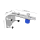 Level Wall Bracket Adjustable Portable Mounted Holder Thickened Stainless Steel Mount 4
