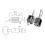 Trailer Gate Latch, Spring Latch Lock, Weld on 5/8inch Assembly with Plain Tube 2 Pack 5