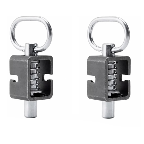 Trailer Gate Latch, Spring Latch Lock, Weld on 5/8inch Assembly with Plain Tube 2 Pack 2