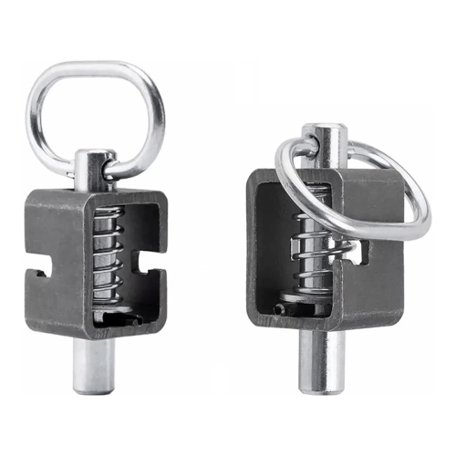 Trailer Gate Latch, Spring Latch Lock, Weld on 5/8inch Assembly with Plain Tube 2 Pack 1