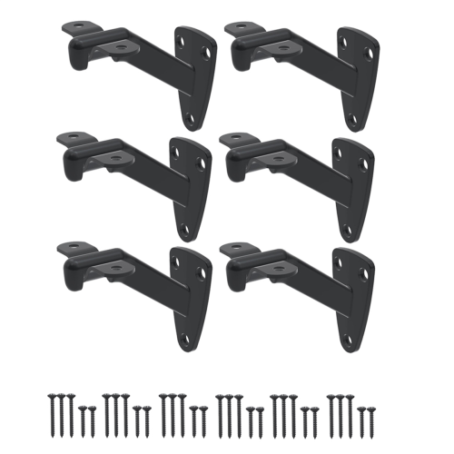 Staffe per corrimano per scale - 6 pezzi per corrimano per scale interne o supporto per esterni, corrimano