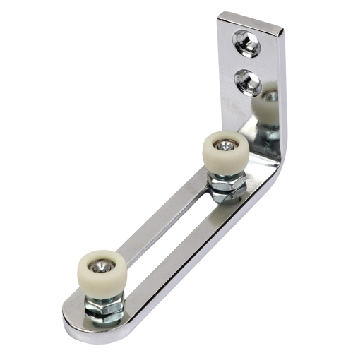 Barn Door Floor Guides, Bottom Flooring Frame Support with Smooth, Quiet Bearings, Adjustable Roller Sliding Stay 1