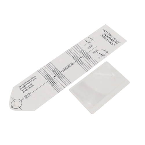 Vinyl Stylus Alignment Protractor Angle Calibration Gauge Tool Phonograph Adjustment Detection Ruler