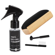Brosse de nettoyage pour disques vinyles, idéale pour éliminer la poussière et réduire le bruit des CD.