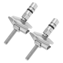 1 Pair Toilet Seat Fixing Hinge Set M6 X 71.5mm Stainless Steel Lid Bracket C0102G Compatible