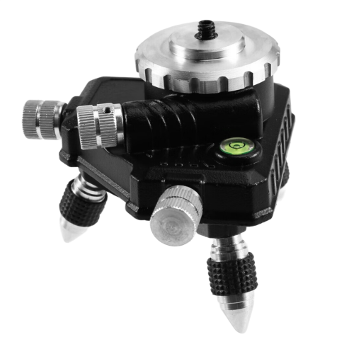 Support de trépied métallique à rotation réglable pour niveau laser, base à 360 pour interface 1/4" 2