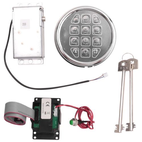 Safe Lock Electronic Digital Replacement Solenoid with 2 Key 2