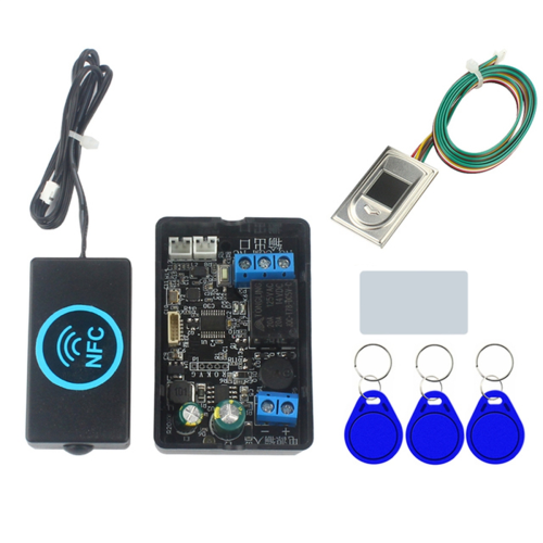 Fingerprint Access Controller NFC Electric Lock Control Relay Module IC Card Induction Switch S2 and