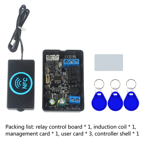 Fingerprint Access Controller NFC Electric Lock Control Relay Module IC Card Induction Switch and 2