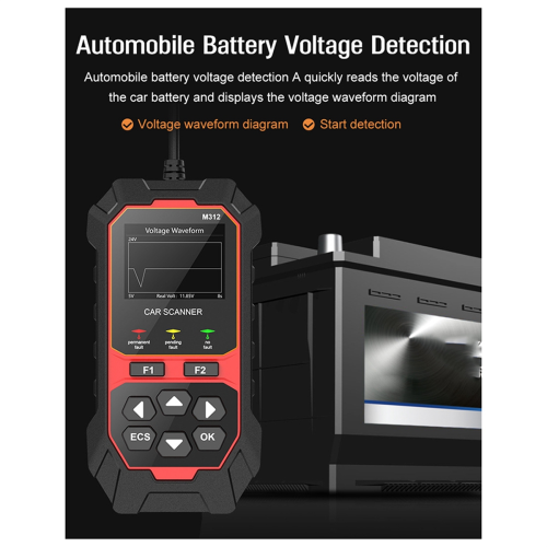 Strumento diagnostico per auto multilingue M312 OBD2 per lettore di codici portatile 1