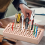 98 Holes Leather Craft Tool Holder, Working Holder,for and Punch Tools Organizer Storage 4