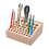 46 Holes Leather Craft Tool Holder, Working Holder,for and Punch Tools Organizer Storage 2