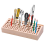 98 Holes Leather Craft Tool Holder, Working Holder,for and Punch Tools Organizer Storage 1