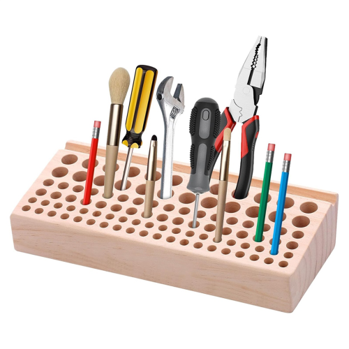 98 Holes Leather Craft Tool Holder, Working Holder,for and Punch Tools Organizer Storage