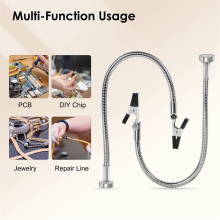 Magnetic Mini Soldering Flexible Arm PCB Circuit Board Hoder Tool for Jewelry Making/Electronic Repair,A