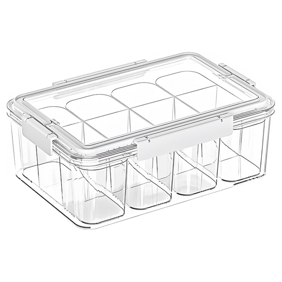 Multifunctionele opbergdoos, transparante organizers voor knutselwerkjes, draagbare acrylcontainers met 4 binnendozen
