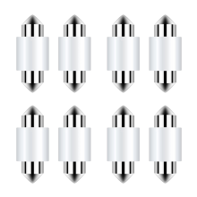 Confezione da 8 luci di lettura a LED da 31 mm per targa auto