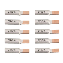 10pcs Circuit Breaker Copper Aluminum Cable Terminal Electric Meter Wire Connector Bimetallic Lugs DTLC-16