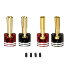 Schweißfreie Hartschalen-Kühlkörperstopfen und -Griffe aus Metall, 4 mm/5 mm, Set für 1/10 Geländewagen, RC-Auto-Upgrade-Teile