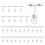 30PCS Clear Sign Clips Plastic Rotatable -Clip Holder Stand for Merchandise Display, 1