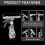 30PCS Clear Sign Clips Plastic Rotatable -Clip Holder Stand for Merchandise Display, 4