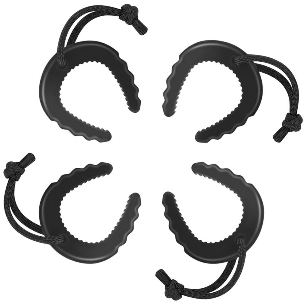 Confezione Da 4 Fermaporta Per Soccorritori, Stipiti Per Le Forze Dell'ordine, Pronto Soccorso Medico, Fermaporta A Cuneo Nero