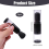 2Pcs Embossing Powder Brushes Retractable Applicator Tool Craft Painting Brush Soft Bristles Handle 7