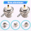 UHF Female SO239 Flange Mount Connector Adapter Test Converter Panel Chassis Handle Coax Cable 2Pcs 10