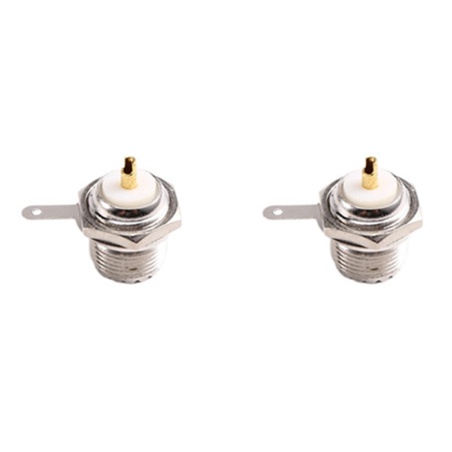UHF Female SO239 Flange Mount Connector Adapter Test Converter Panel Chassis Handle Coax Cable 2Pcs