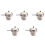 UHF Female SO239 Flange Mount Connector Adapter Test Converter Panel Chassis Handle Coax Cable 5Pcs 3