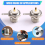 UHF Female SO239 Flange Mount Connector Adapter Test Converter Panel Chassis Handle Coax Cable 2Pcs 7
