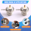 UHF Female SO239 Flange Mount Connector Adapter Test Converter Panel Chassis Handle Coax Cable 5Pcs 6
