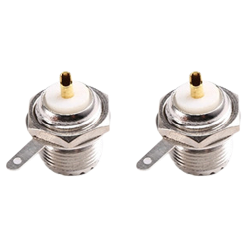 UHF Female SO239 Flange Mount Connector Adapter Test Converter Panel Chassis Handle Coax Cable 2Pcs 2