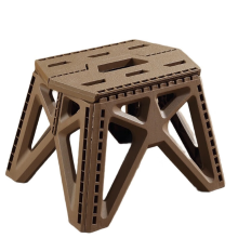 Klappstuhl Outdoor Kleiner Hocker Tragbar Strand Camping Hochbelastbar Lager Camp Braun,B