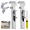 Drawer Clamp, Claw Clamps for Cabinets, with Large Clips, Silver 3