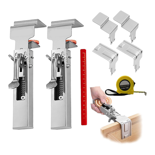 Drawer Front Installation Clamps, Adjustable Fixing Clamp for Woodworking, Cabinets Tools Frames 1