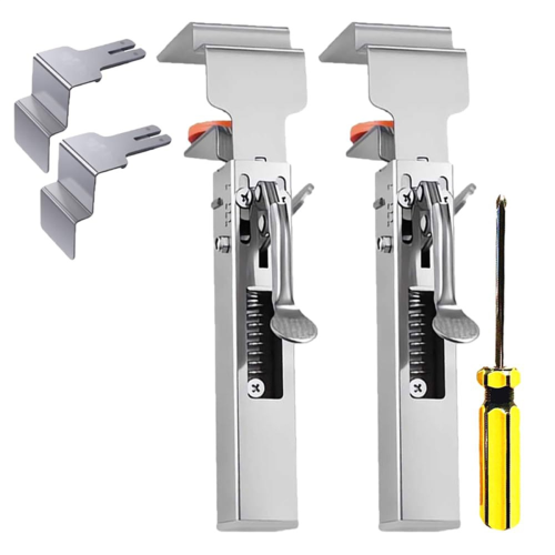 Drawer Clamp, Claw Clamps for Cabinets, with Large Clips, Silver 1