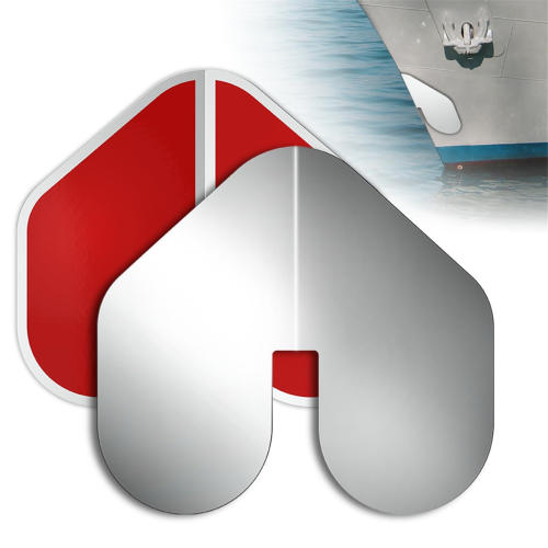2 Stück Edelstahl-Bugschutz für Boote, Bootsbugschutz mit selbstklebendem Kielschutz für Boote zum Schutz des Schiffs 1