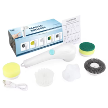 Drahtlose elektrische Haushaltsreinigungsbürste 5-in-1 Multifunktionale USB-Ladegeräte für Badezimmer und Küchenutensilien