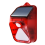 Waterproof Solar Powered Alarm Light Motion Sensor Detector Siren Strobe 2