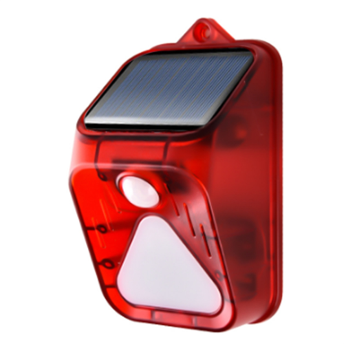 Waterproof Solar Powered Alarm Light Motion Sensor Detector Siren Strobe 1