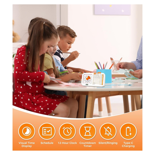 Visueller ADHS-Timer für Kinder und Erwachsene mit Planungstafel, Aufgaben-Timer, Aufgabenplan, Zeitplan 2
