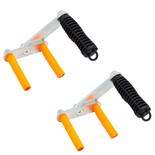 Pinza per supporto di pannelli, assi e compensato Pinza in metallo robusta, supporto ergonomico per pannelli, sollevamento 2 pezzi 1